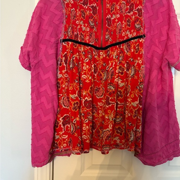 Up-cycled one of a kind original blouse by Painted Oyster - Picture 2 of 3